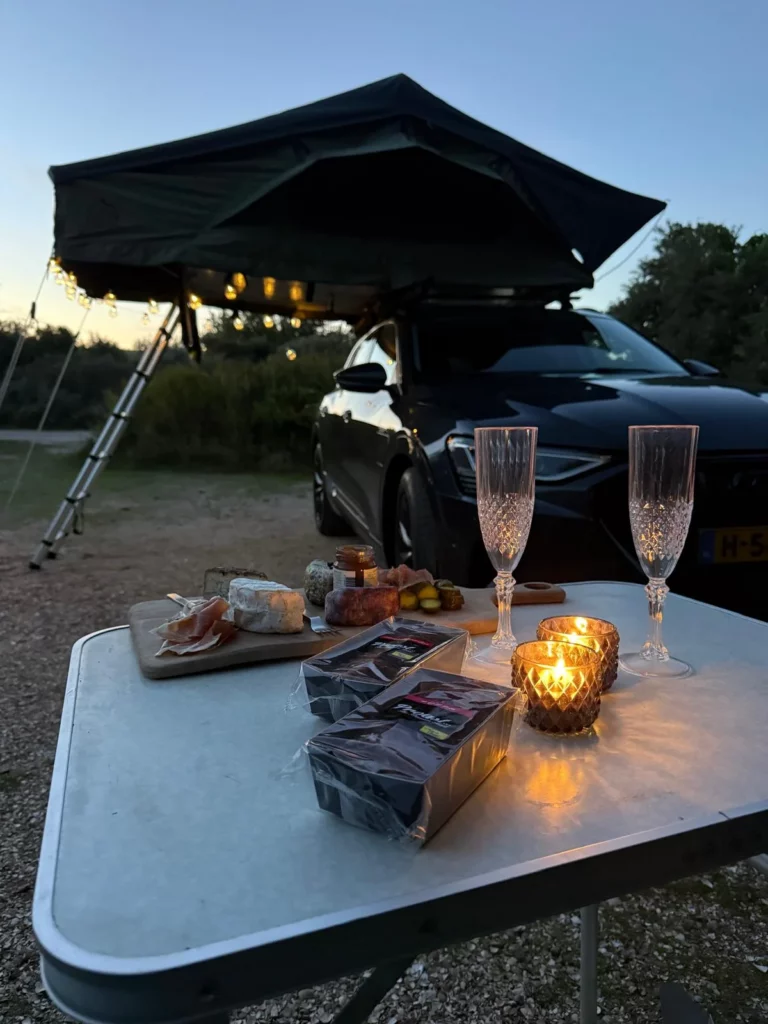 genieten daktent kamperen