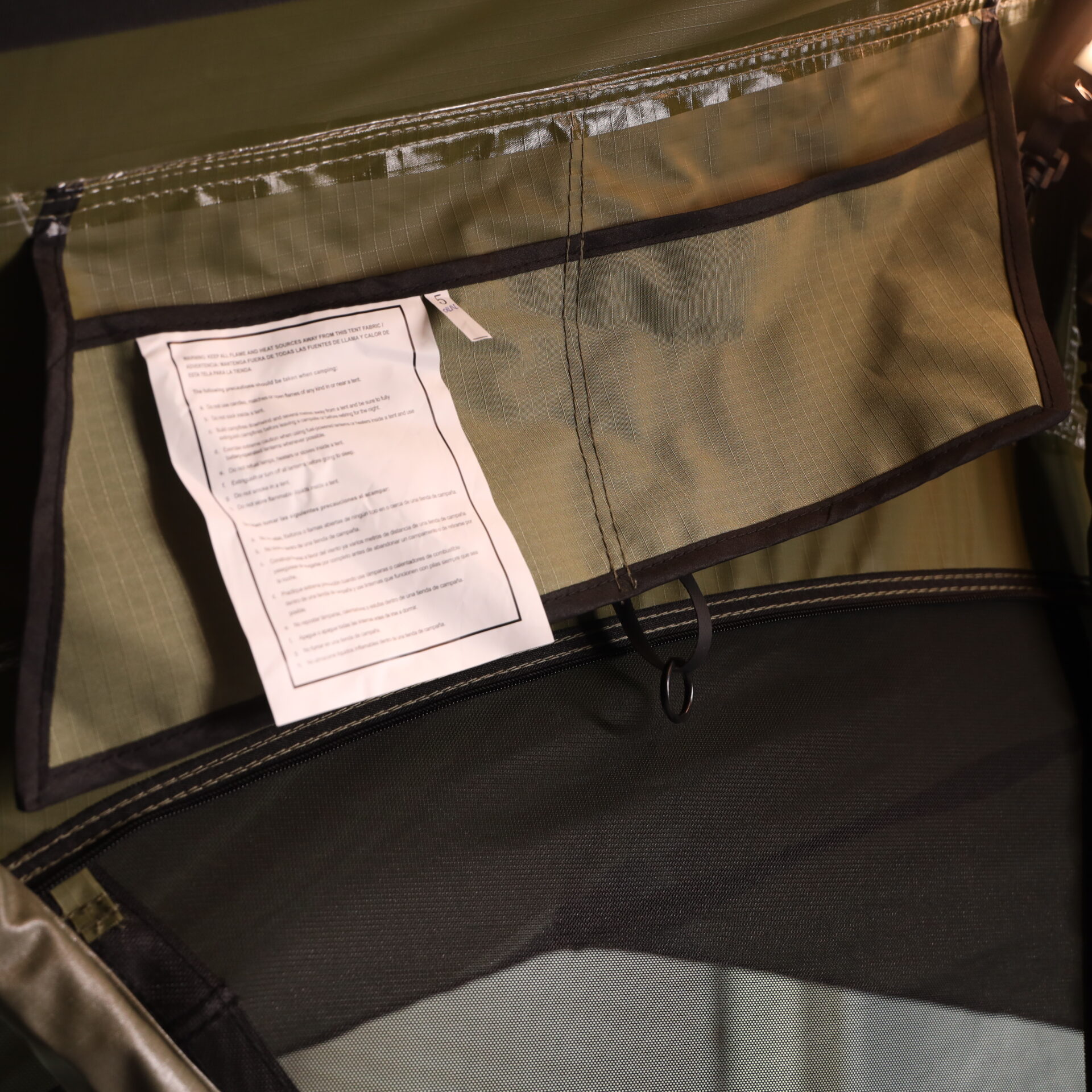 FjällVila UppLöv 190L Softcover daktent 4+ personen khaki-green