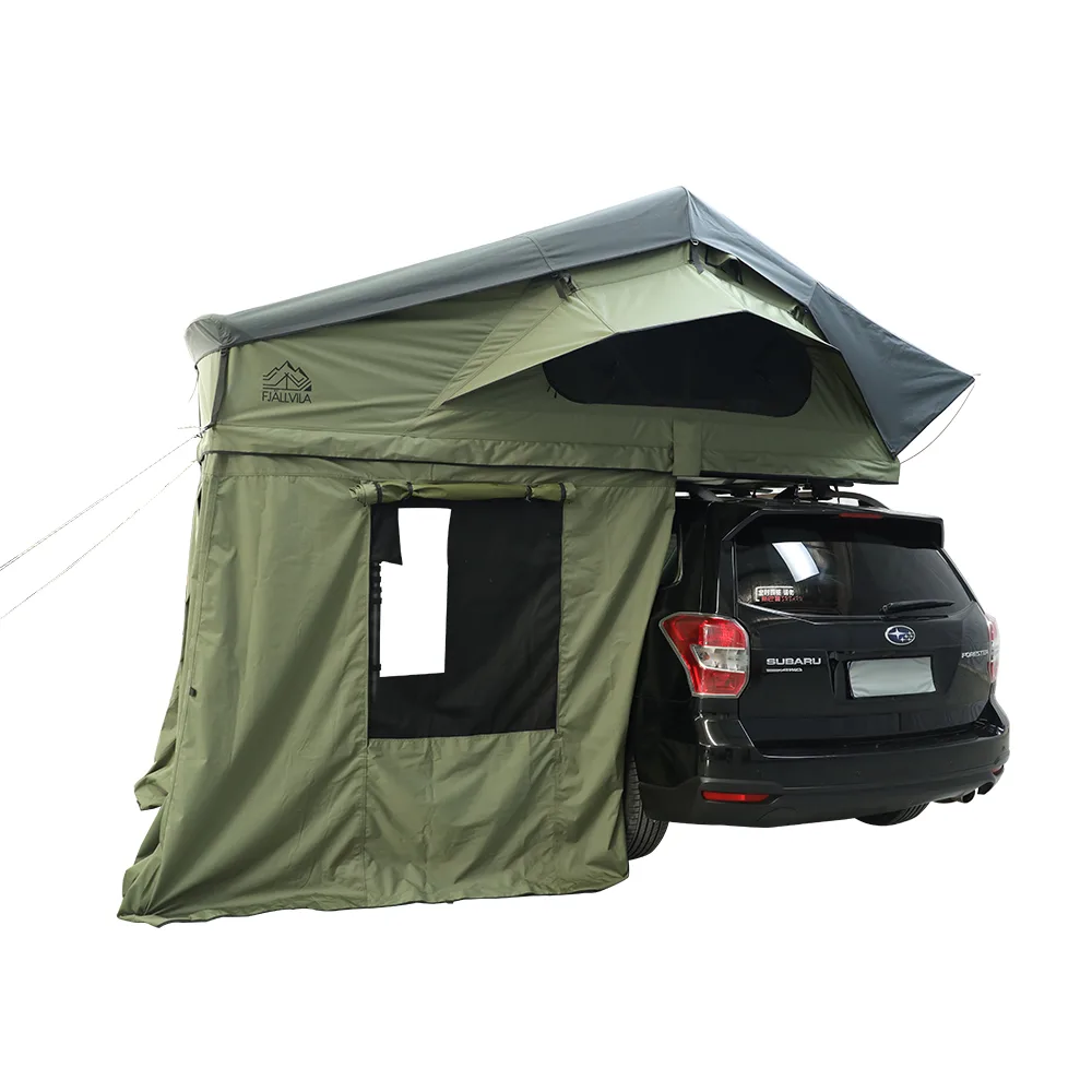 FjällVila UppLöv 140L softtop daktent Khaki-Green
