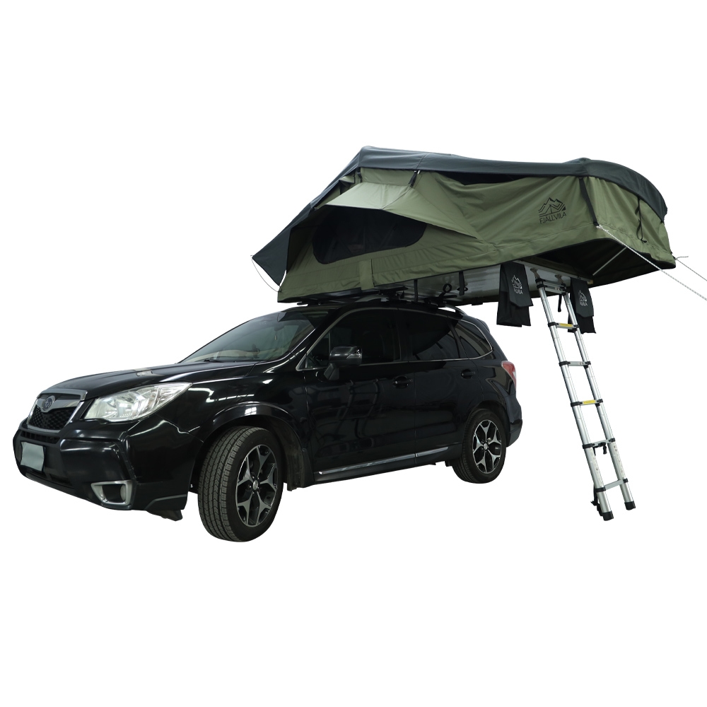 FjällVila UppLöv 190L Softcover daktent 4+ personen khaki-green