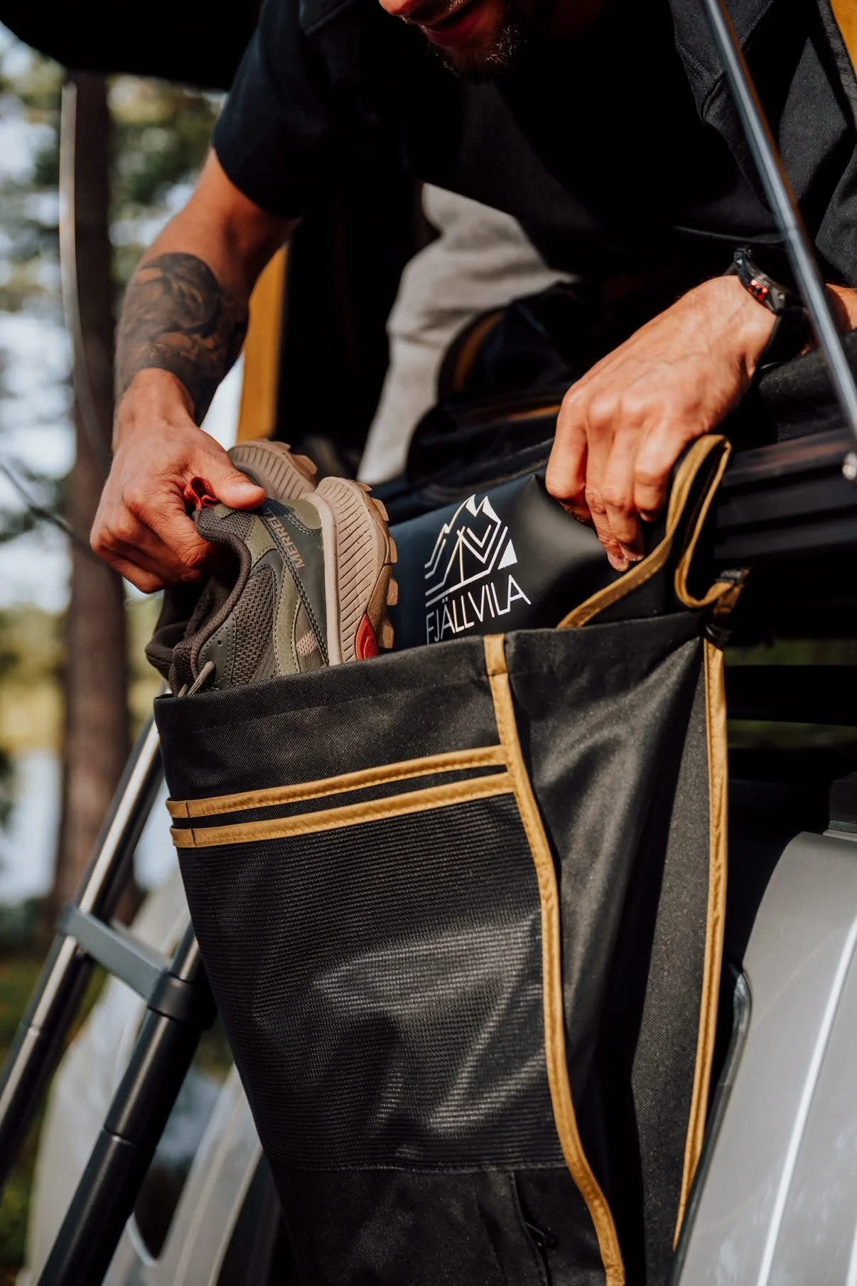 Fjällvila Upptacka Pro daktent schoenenzak detail